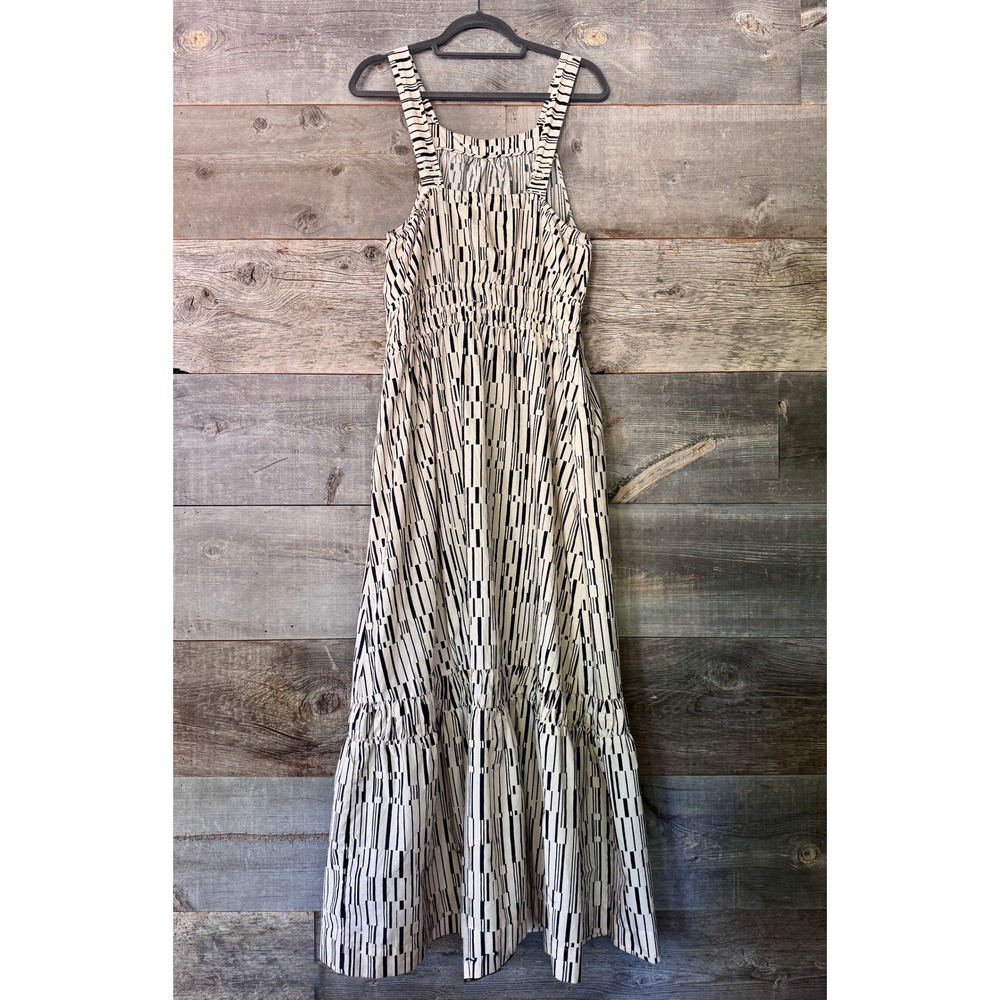 Anthropologie Somerset Maxi Dress Poplin Halter Edition L Cream Cotton Modern - Picture 11 of 15